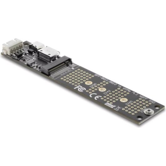 Adaptateur Delock OCuLink SFF-8612 vers M.2 Key M pour SSD NVMe PCIe 4.0