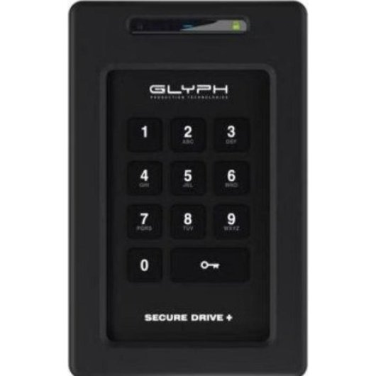 Disco Duro Glyph SecureDrive+ 4 TB SSD SATA III con Teclado Integrado y Encriptación
