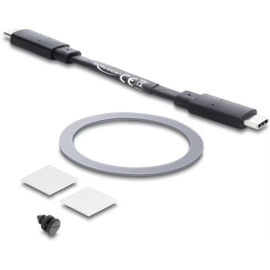 Caja PC Delock M.2 2230 Metal Negro Gris SSD NVMe USB-C