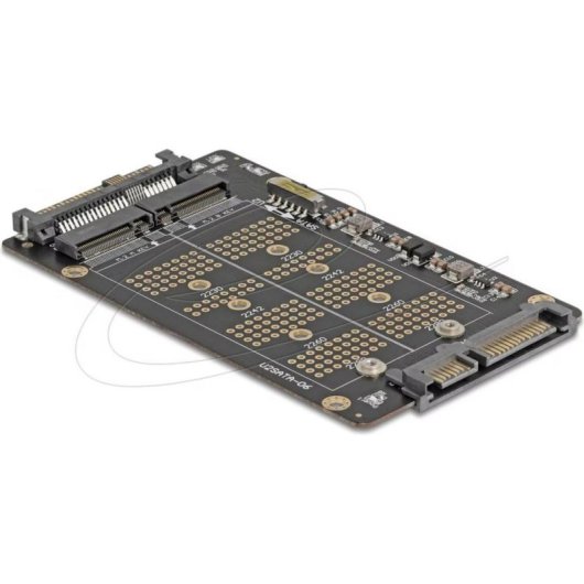 Adapter Delock M.2 zu U.2 und SATA für NVMe- und SATA-SSDs