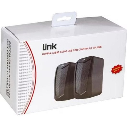 Altoparlanti LINK PC USB 5 W compatti e potenti neri