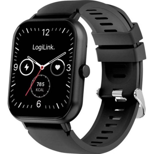 LogiLink Edge Bluetooth 1,83" Negro Silicona Resistente Agua IP68 Función SOS