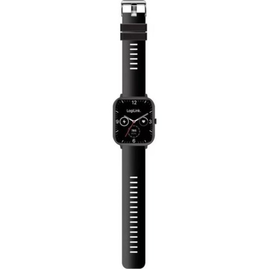 LogiLink Edge Bluetooth 1,83" Negro Silicona Resistente Agua IP68 Función SOS