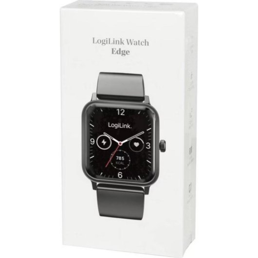 LogiLink Edge Bluetooth 1,83" Negro Silicona Resistente Agua IP68 Función SOS