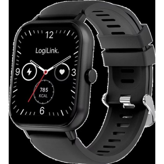 LogiLink Edge Bluetooth 1,83" Negro Silicona Resistente Agua IP68 Función SOS