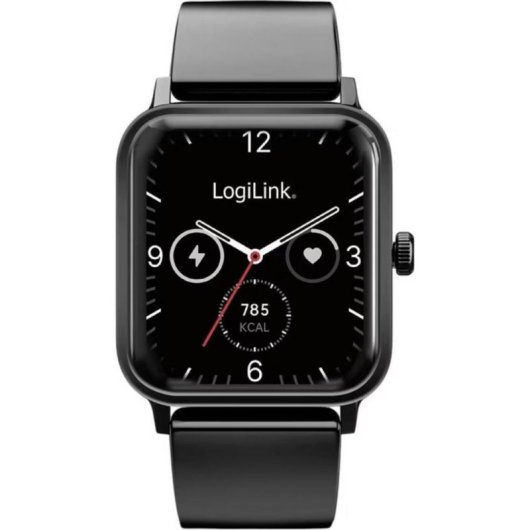LogiLink Edge Bluetooth 1,83" Negro Silicona Resistente Agua IP68 Función SOS