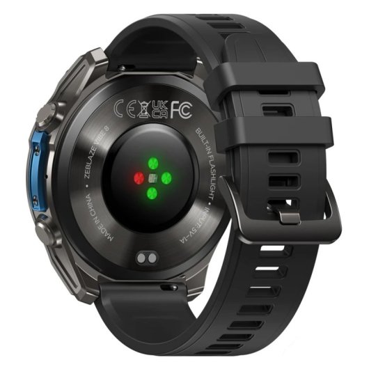 Zeblaze VIBE 8 1,43" AMOLED Acier Noir IP69K Pulsomètre Sommeil
