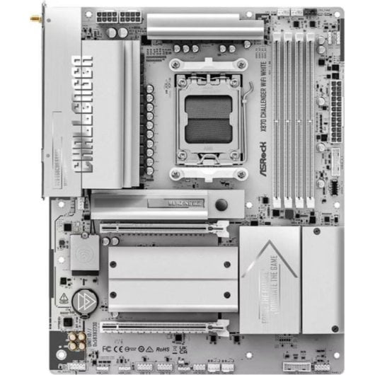 Scheda Madre AsRock X870 Challenger WiFi White AMD X870 AM5 DDR5 ATX WiFi 7 PCIe 5.0