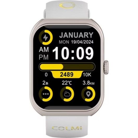 Colmi P86 GPS Bluetooth 44mm Oro Correa Oro Talla Única Pulsómetro Monitor Sueño