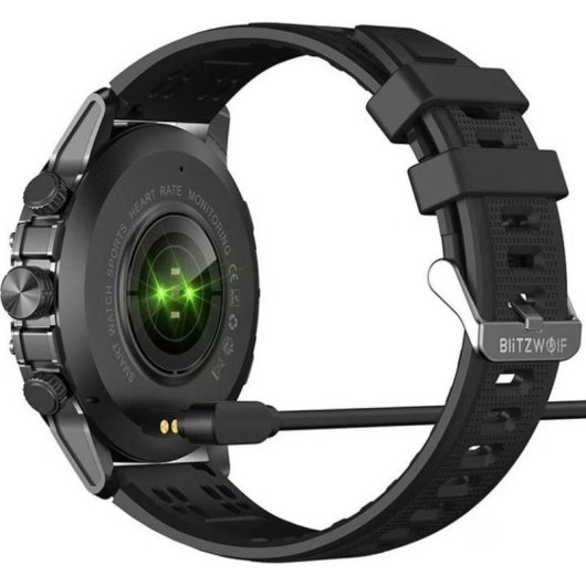 BlitzWolf BW-AT6 PLUS Bluetooth 1,75" Negro Talla Única Resistencia Agua IP67 SpO2 Pulsómetro