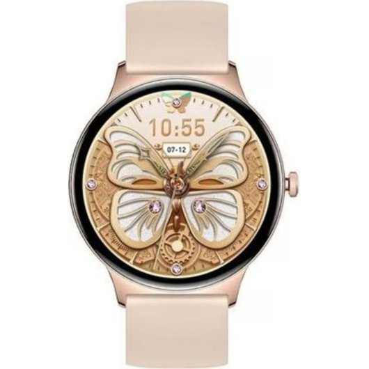 Colmi V89 GPS 43mm Oro Correa Silicona M Smartwatch Pulsómetro Monitor Sueño