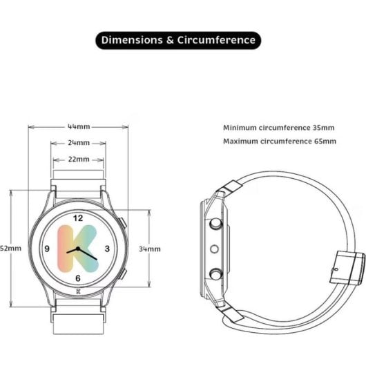 Kidywolf Kidywatch Coral Bluetooth 1.34" Kupfer Talla Única Resistente al Agua
