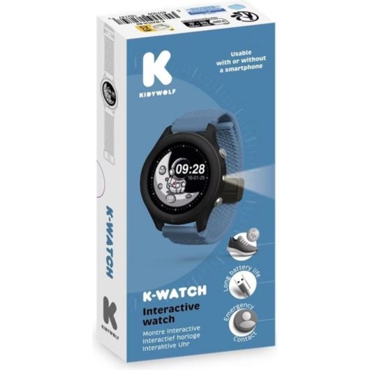 KIDYWOLF K-Watch GPS 1.34" Azul Smartwatch Niños Resistente Agua