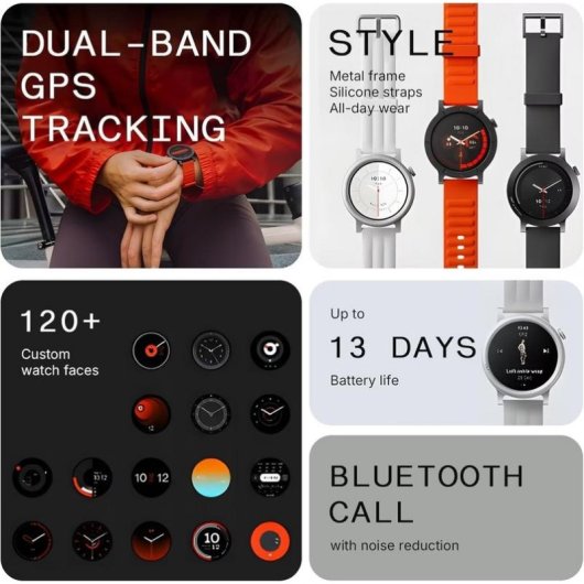 CMF by Nothing Watch 3 Pro Bluetooth 1,43" Verde Talla Única IP68 SpO2 Pulsómetro