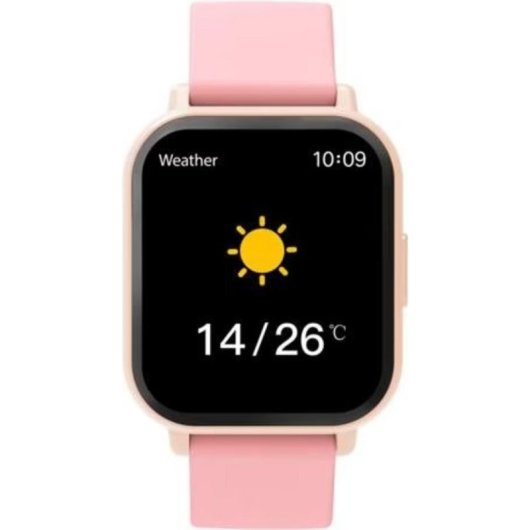 Denver SWC-176RO Bluetooth 1,81" Gris Correa Rosa IP65 Pulsómetro