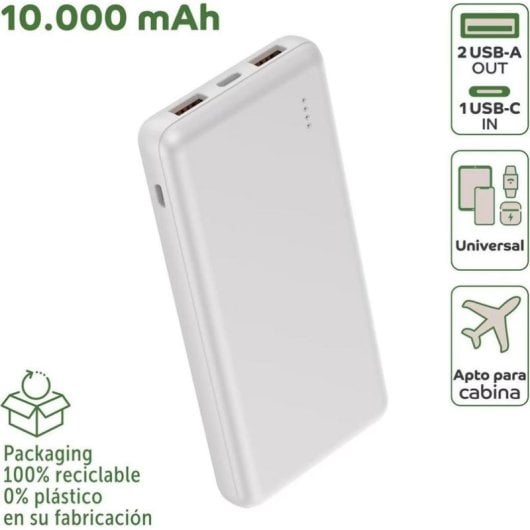 Powerbank My Way 10000 mAh USB-C Branco