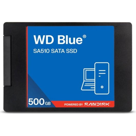 Disque Dur Sandisk WD Blue SA510 500GB SATA SSD 560MB/s TRIM Support