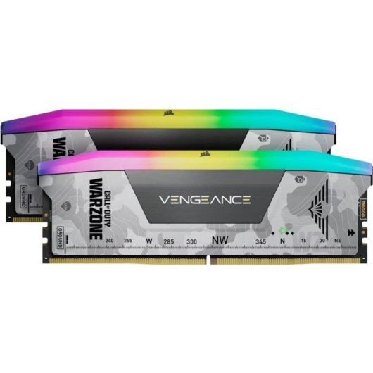 Memoria RAM Corsair Vengeance RGB 32GB 2x16GB DDR5 6400MHz CL32 AMD EXPO Bianco