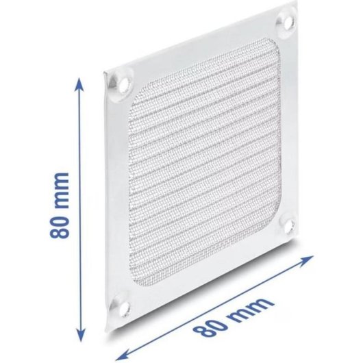 Griglia per ventola Delock 80x80 mm metallo argento