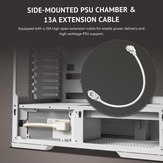 Boîtier PC Antec C6 Curve Air Tour ATX Vidre Trempé Blanc