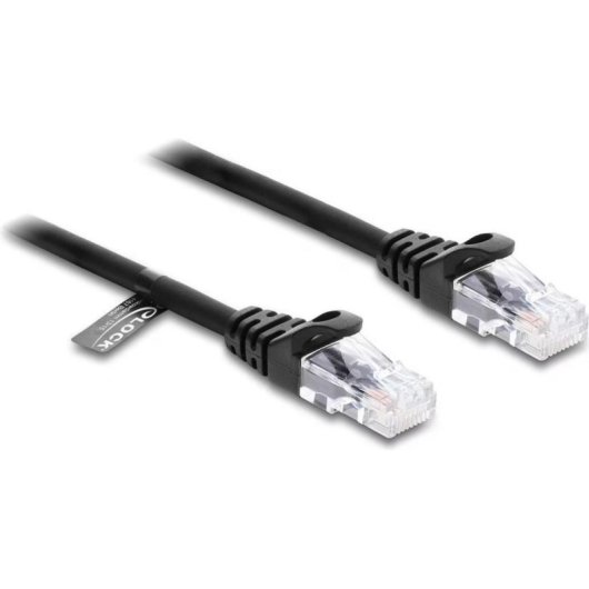 Cable de Red Delock RJ50 Ultraflexible CAT5e 2m Negro