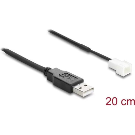 Cabo Delock USB 3 pinos para ventilador 20 cm