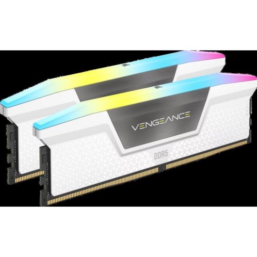 Memoria RAM Corsair Vengeance RGB 16GB 2x8GB DDR5 5200MHz AMD EXPO Blanca