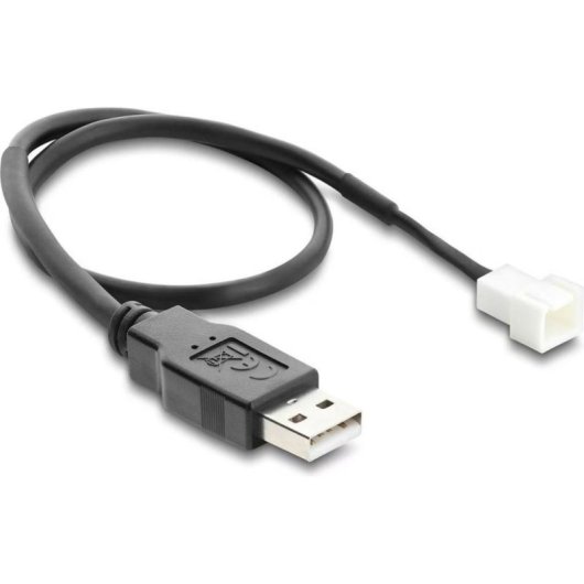 Cable Adaptador USB 3 Pin Delock 30 cm para Ventilador de PC