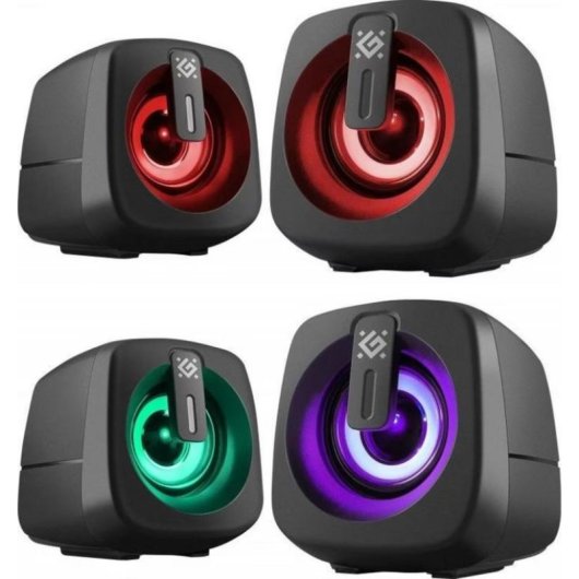 Lautsprecher Defender PC 2.0 USB 6W mit LED-Beleuchtung und kompakter Bauweise