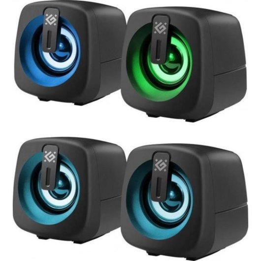 Lautsprecher Defender PC 2.0 USB 6W mit LED-Beleuchtung und kompakter Bauweise