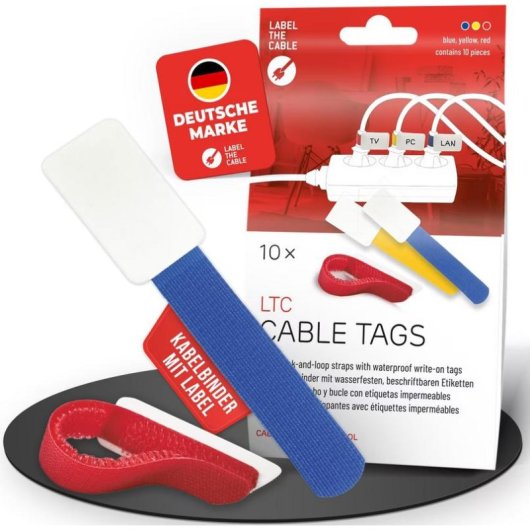 Cable binder de velcro Label-the-cable LTC 2630-10 multicolor