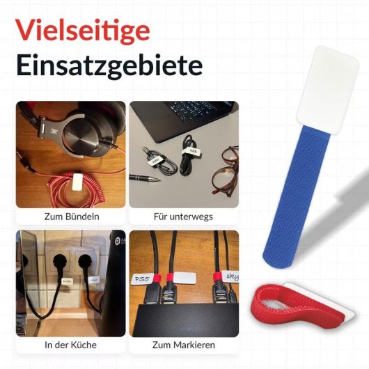 Cable binder de velcro Label-the-cable LTC 2630-10 multicolor