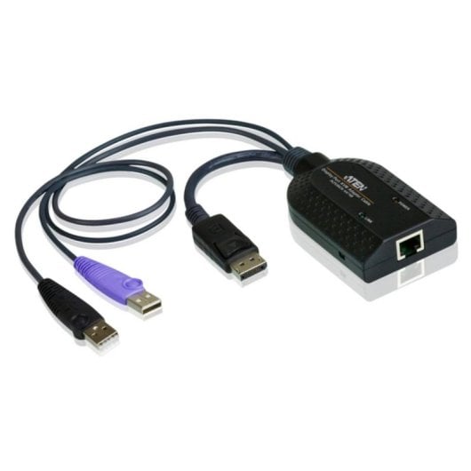 Cable Adaptateur KVM Aten KA7169 DisplayPort USB 2.0 Noir