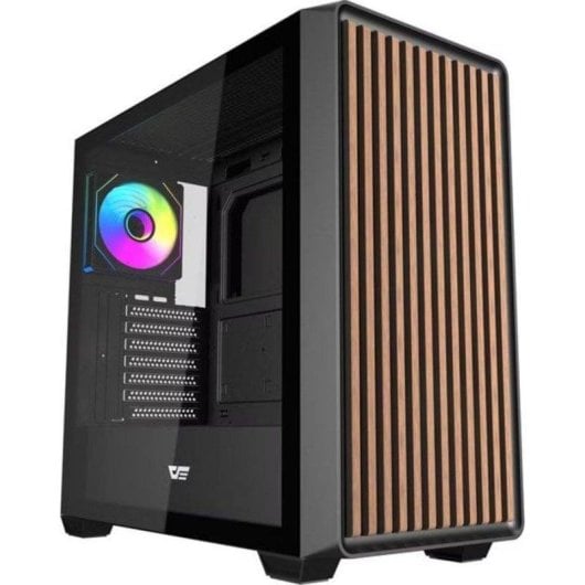 Caixa PC Darkflash DS900WD ATX Vidro Temperado Madeira Preto