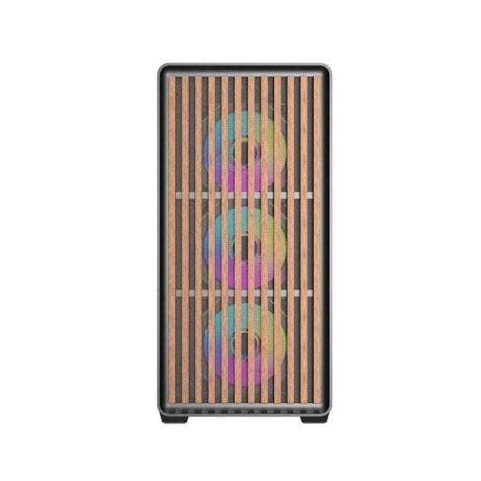 Caixa PC Darkflash DS900WD ATX Vidro Temperado Madeira Preto