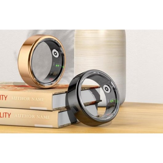 Anillo inteligente Colmi R02 Talla 11 Bluetooth IP68 Autonomía 6 días Acero Negro
