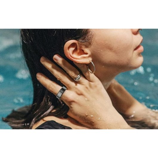 Anillo inteligente Colmi R02 Talla 11 Bluetooth IP68 Autonomía 6 días Acero Negro