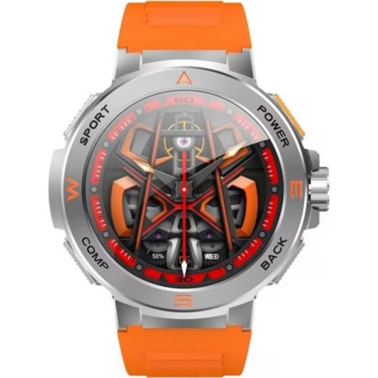 BlitzWolf BW-AT5 Bluetooth GPS 1.43" Orange Silicona IP67 Pulsómetro Sueño