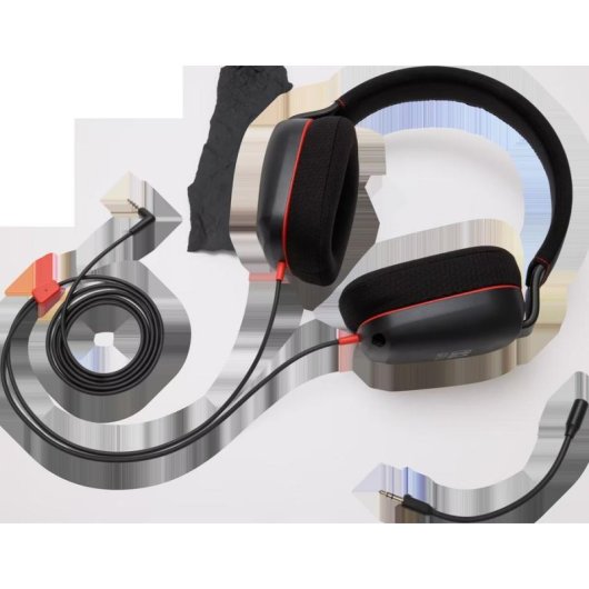 Auriculares PowerA NSHS0581 con cable USB para gaming, micrófono y control volumen, negros