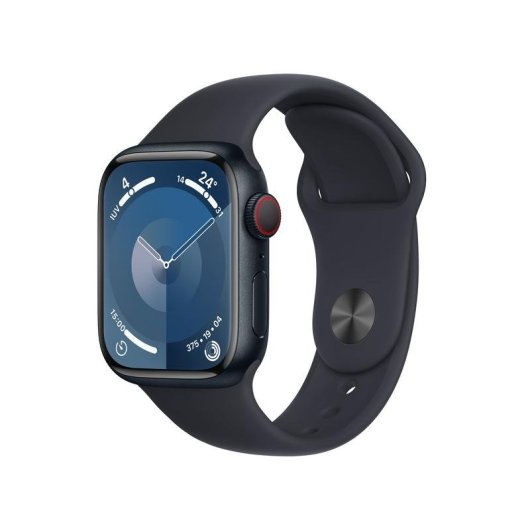 Apple Watch Series 9 4G GPS 41mm Negro S/M Resistencia Agua IP6X SpO2 Pulsómetro