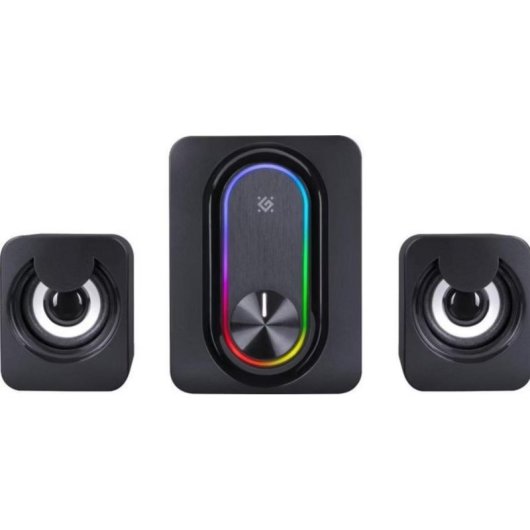 Colunas Defender PC 2.1 Bluetooth 11W com RGB e USB