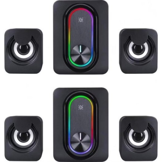 Colunas Defender PC 2.1 Bluetooth 11W com RGB e USB