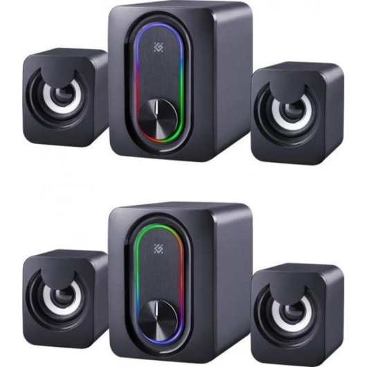 Colunas Defender PC 2.1 Bluetooth 11W com RGB e USB