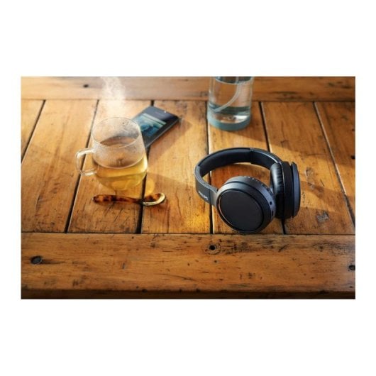 Cuffie Philips TAH5205BK/00 wireless e cablate Bluetooth per chiamate e musica nere
