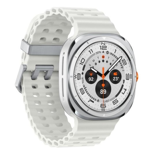 Samsung Galaxy Watch Ultra 4G GPS 47mm AMOLED Blanc Taille Unique Étanche IP68 Pulsomètre