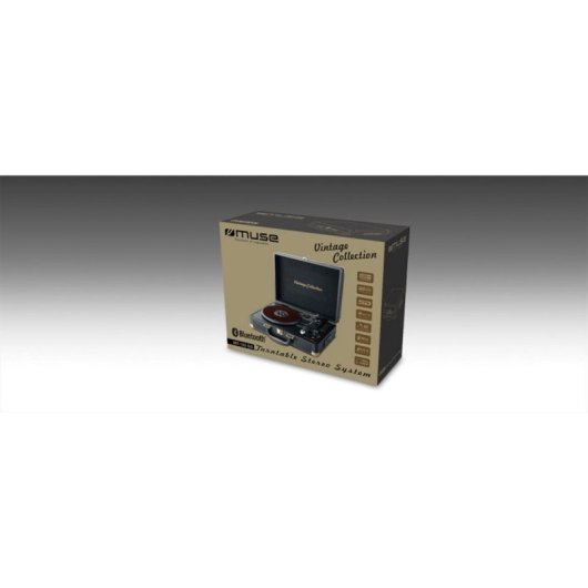 Tournedisque Muse MT-103 GD Noir Bluetooth USB 33/45/78 RPM