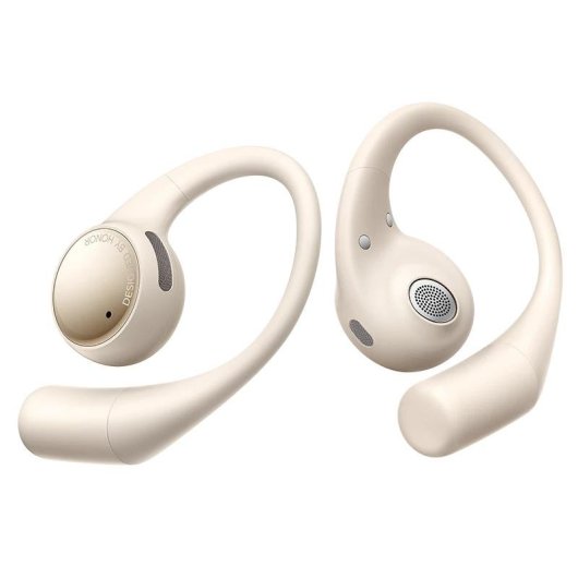 Auriculares Honor Earbuds Open inalámbricos Bluetooth con Cancelación Activa de Ruido, Micrófono y protección IP54, color oro