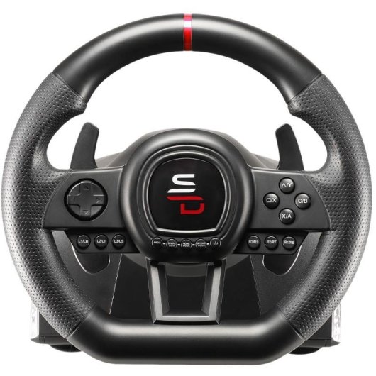 Volante Subsonic SA5658 + Pedales + Palanca de control USB Negro
