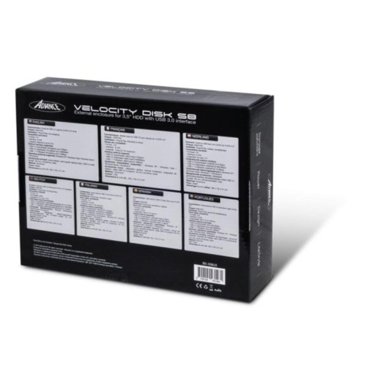 Caja PC Advance BX-308U3 3.5" Aluminium Noir Hot-swap USB Type-B