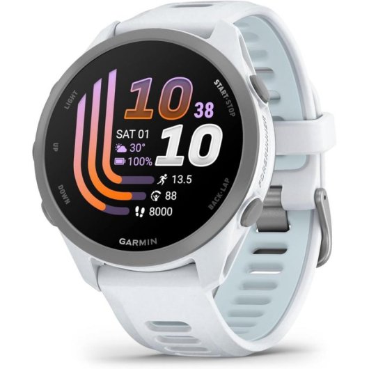 Garmin Forerunner 170 Bluetooth GPS 1,2" Blanco Correa Única Bicolor Pulsómetro GPS